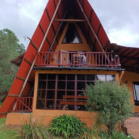 Chalets Amarelo Suesca Exterior foto