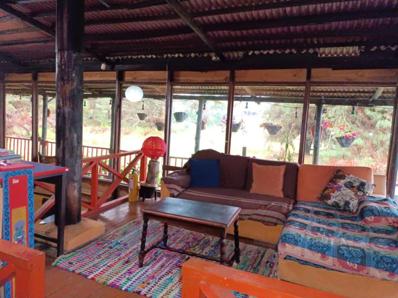 Chalets Amarelo Suesca Exterior foto